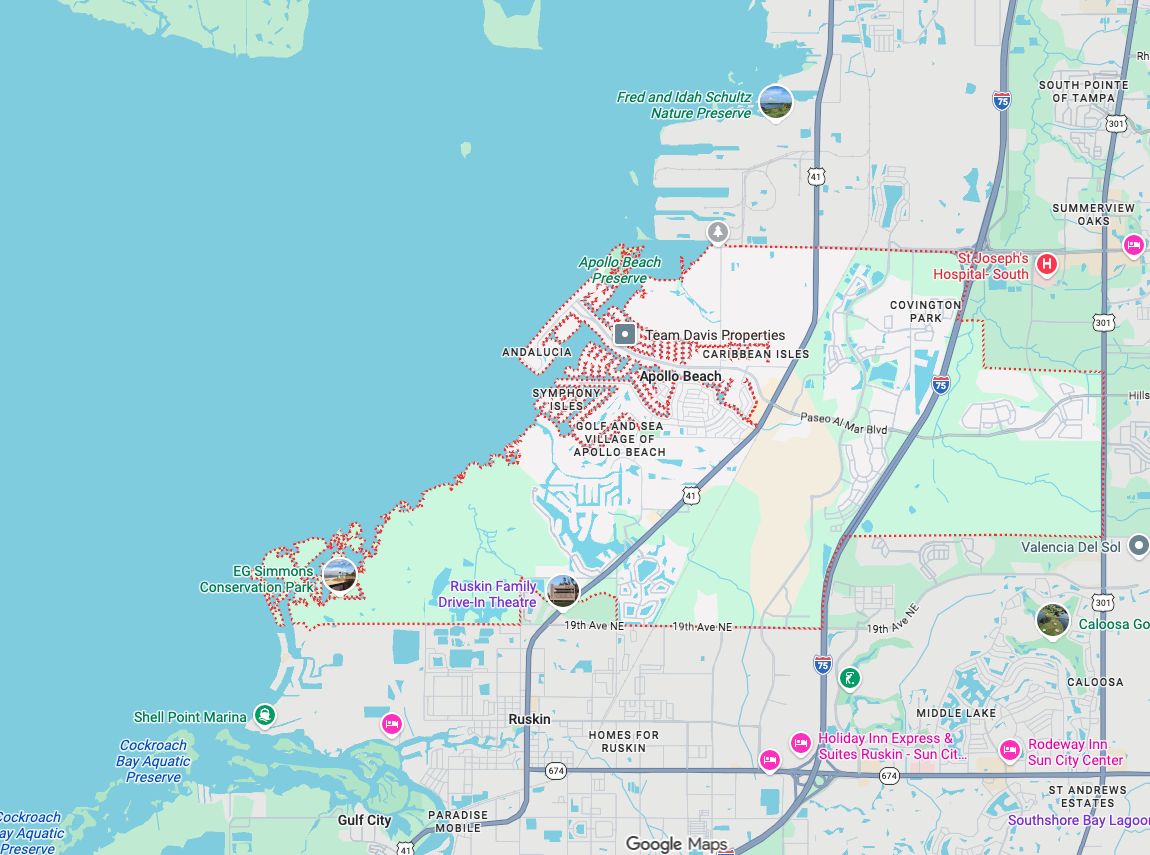 Precision Garage Door Service® of Apollo Beach map