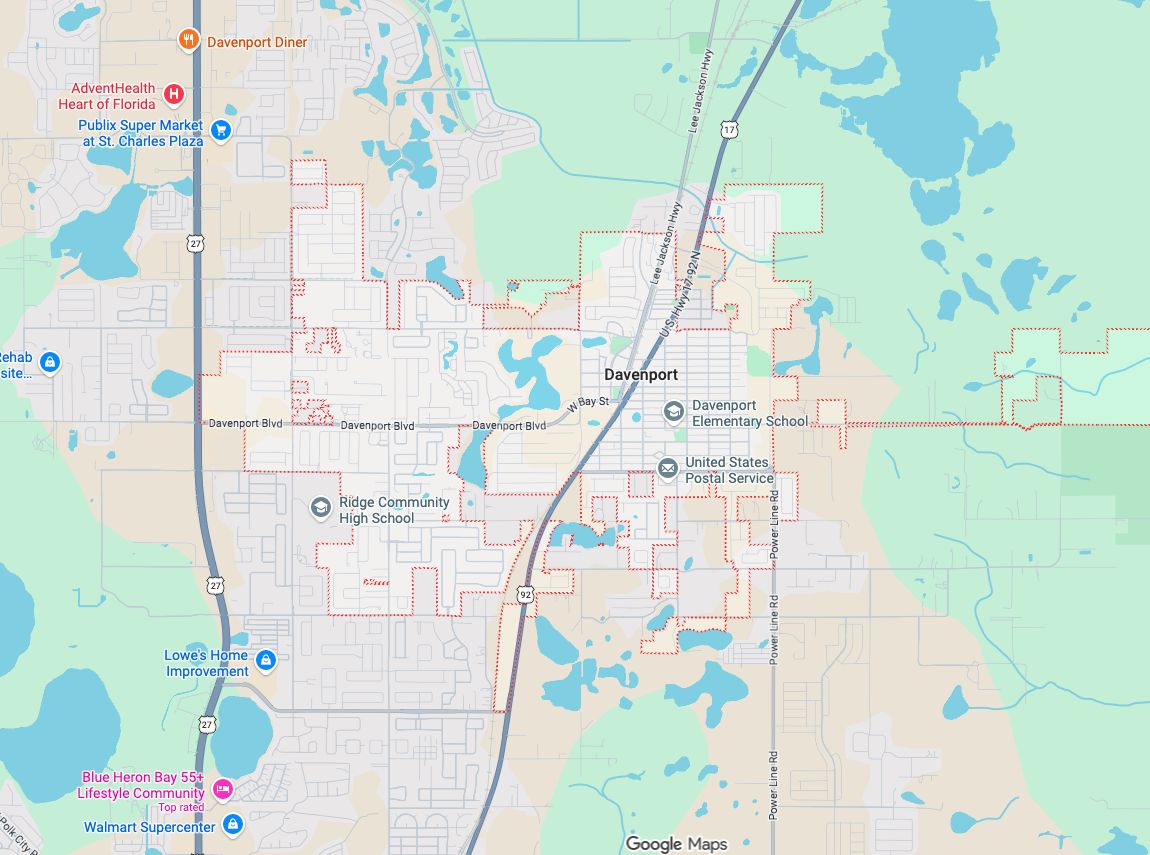 Precision Garage Door Service® of Davenport map