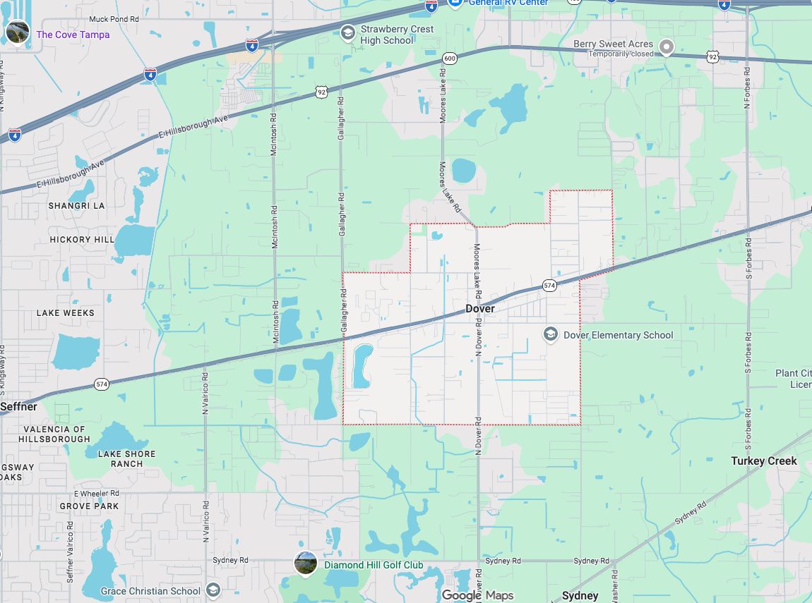 Precision Garage Door Service® of Dover map