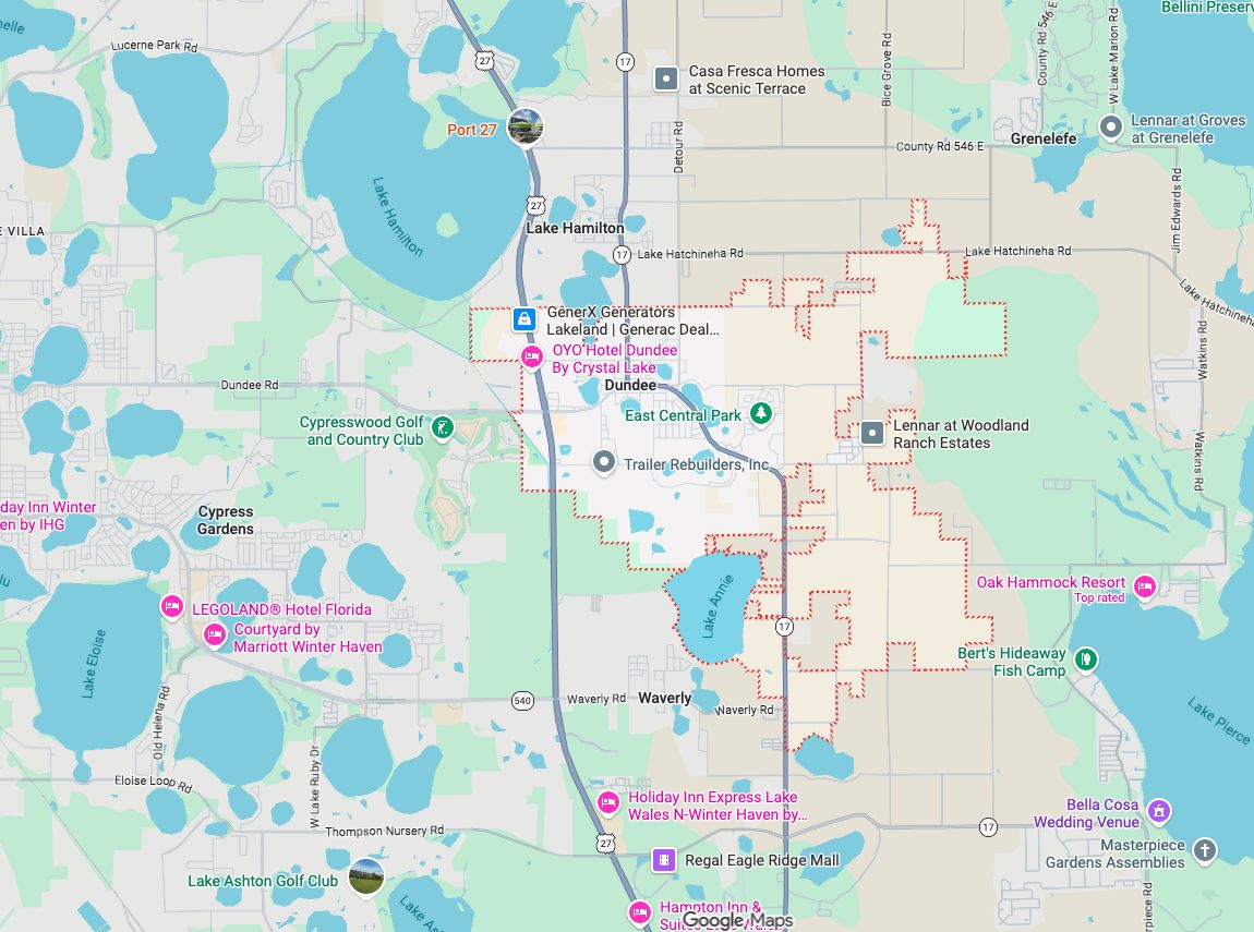 Precision Garage Door Service® of Dundee map