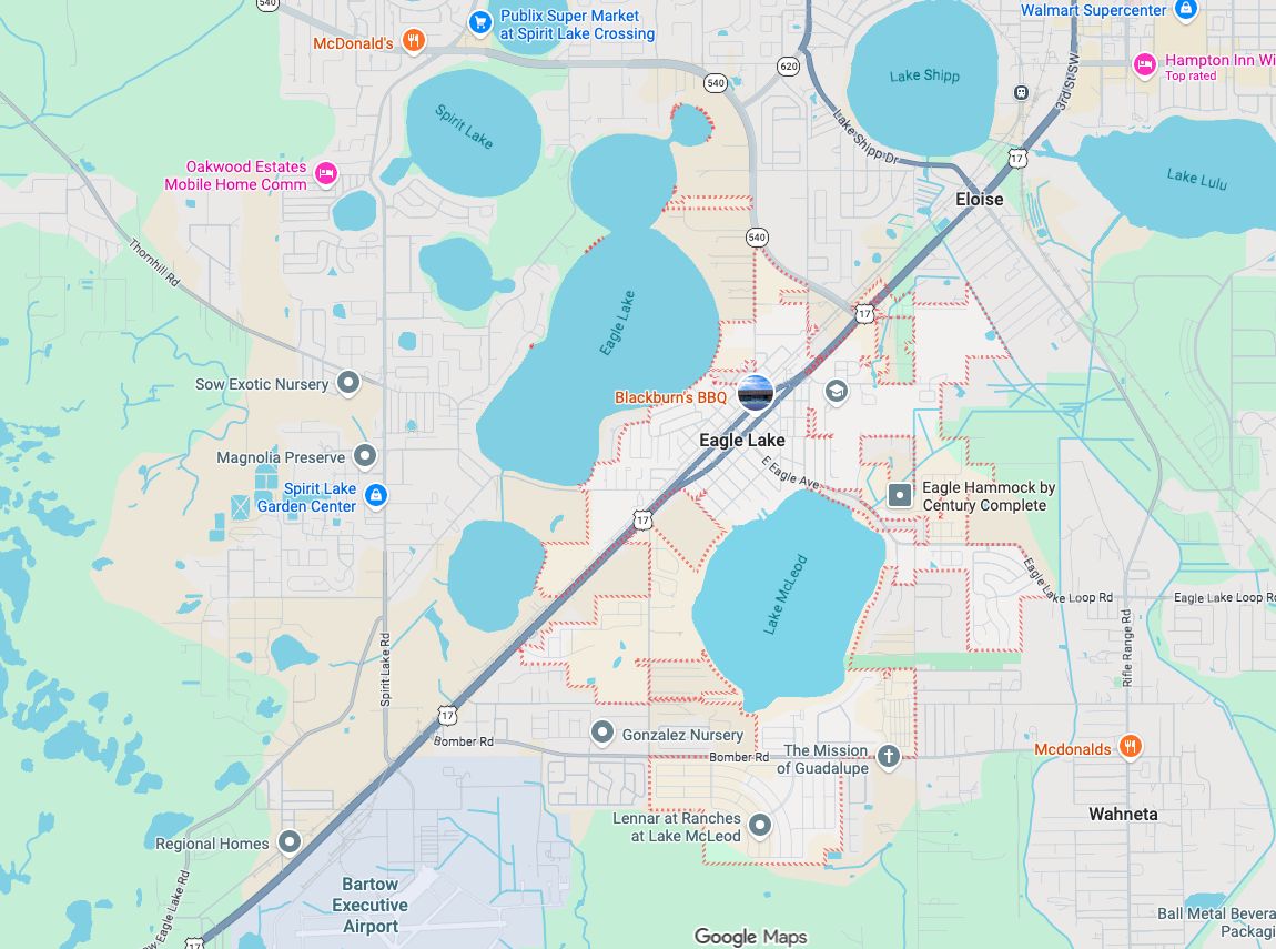 Precision Garage Door Service® of Eagle Lake map