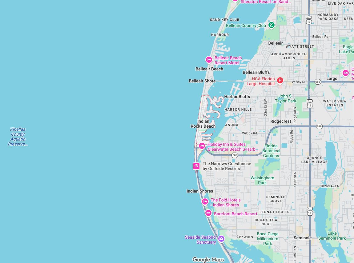 Precision Garage Door Service® of Indian Rocks Beach map