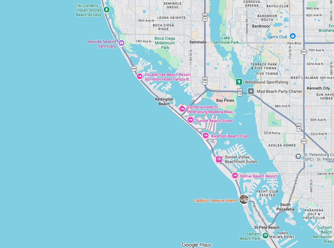 Precision Garage Door Service® of Madeira Beach map