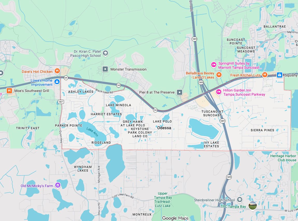 Precision Garage Door Service® of Odessa map