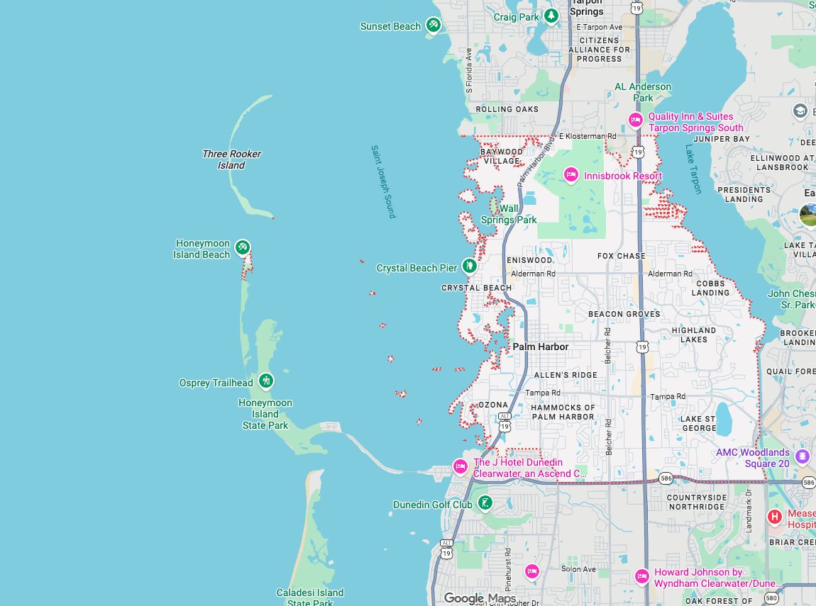 Precision Garage Door Service® of Palm Harbor map