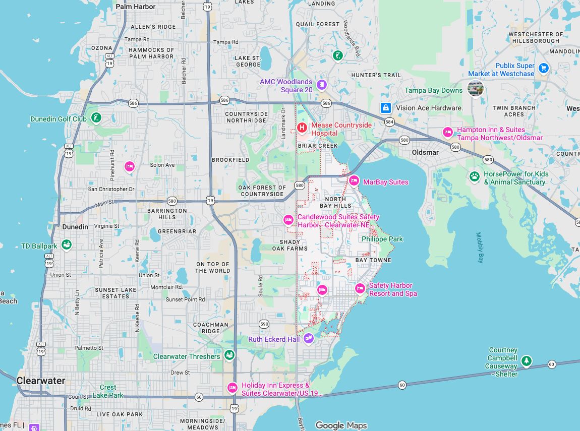 Precision Garage Door Service® of Safety Harbor map