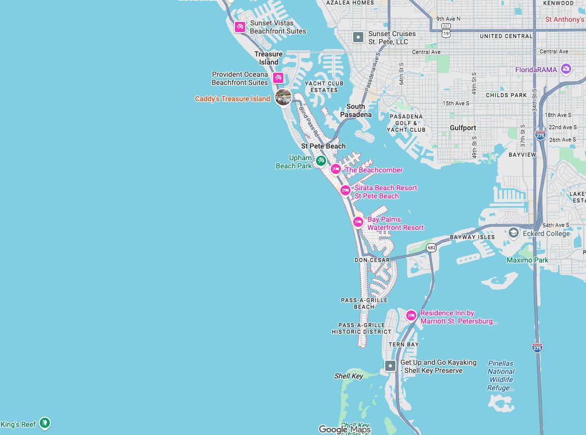 Precision Garage Door Service® of St. Pete Beach map