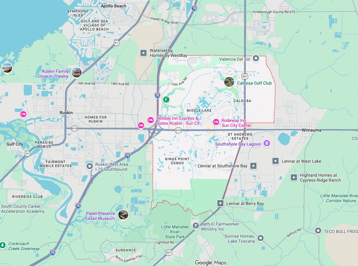 Precision Garage Door Service® of Sun City Center map