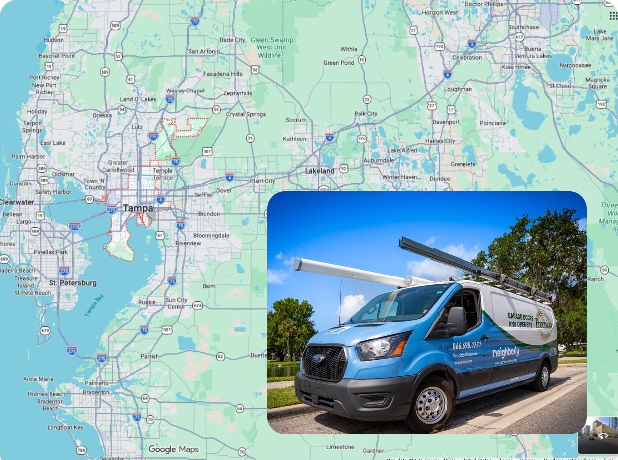 Precision Garage Door Service® of [location] map