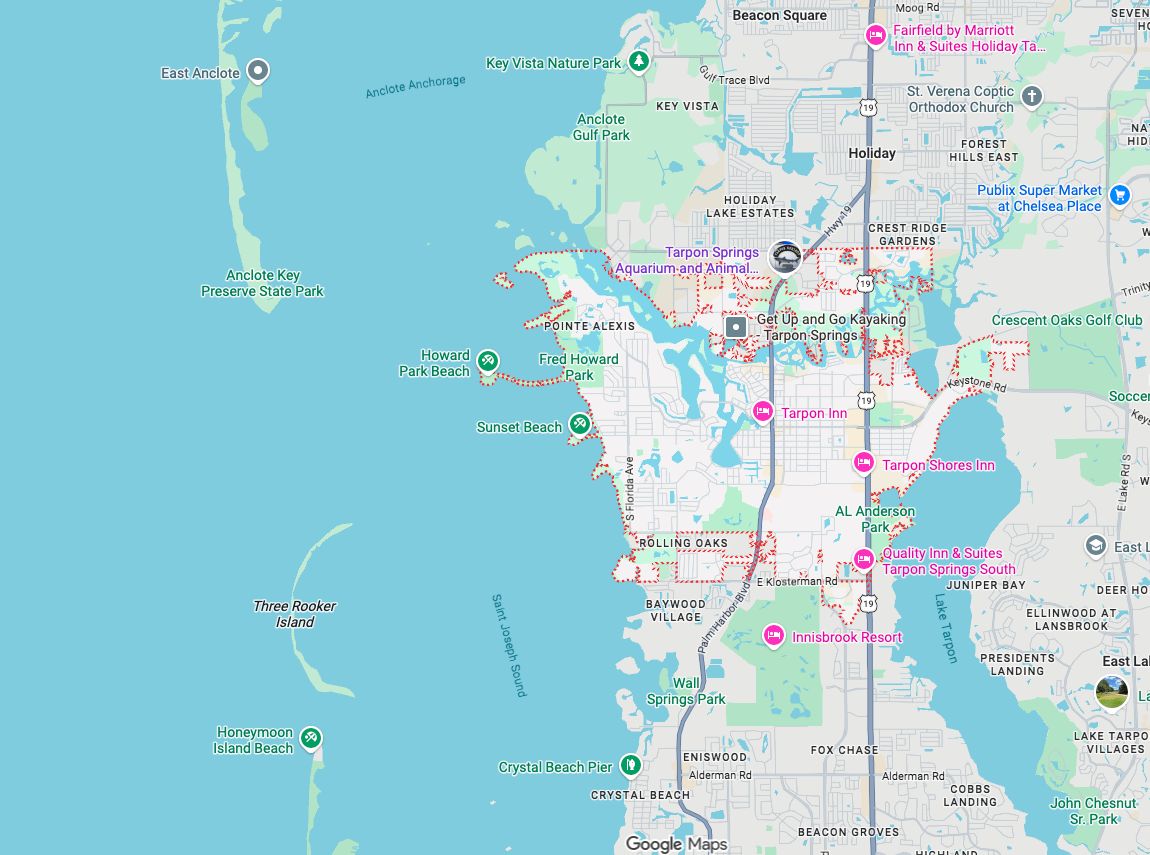 Precision Garage Door Service® of Tarpon Springs map