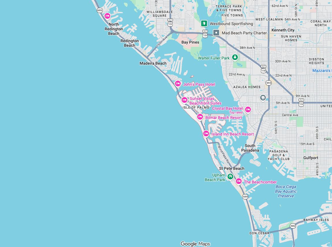 Precision Garage Door Service® of Treasure Island map