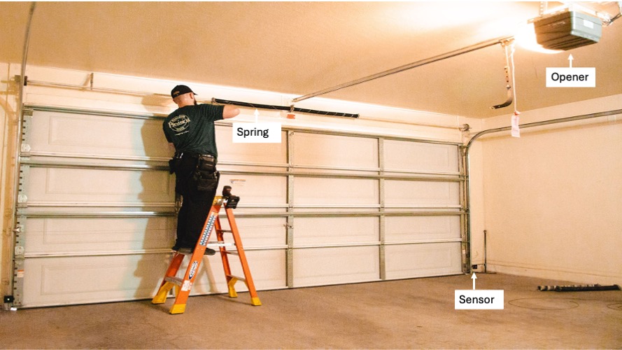 Precision Garage Door Service of Tampa Opener sensor spring
